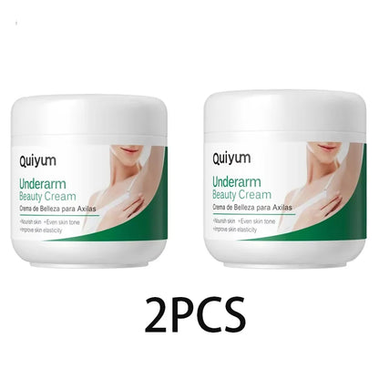 Quiyum Underarm Body Cream Armpit Legs Knee Elbow Cream Dull Remove Dark Spots Melanin Brighten Skin Care 30g
