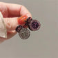 2/4pcs Mini Round Rhinestone Hair Claw Retro Zircon Women Girls Claw Clip Small Hairpins Hair Crabs Girls Hair Accessories ﻿