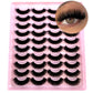 2023 New 20 pairs natural long 3D mink false eyelashes fake lashes makeup kit Mink Lashes extension eye lashes short eyelashes