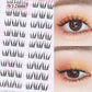 No Glue Needed Idol False Eyelashes Large Capacity 7-9mm Self Adhesive Eyelashes tweezers DIY Lash Extension Cluster Lashes