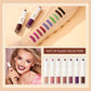 QIBEST 2 In 1 Matte Lipstick Lip Gloss Makeup Double Head Lip Satin Sexy Red Purple Lipgloss Long Lasting  Lip Tint Makeup