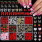 120pcs/box 3D Gold Bow Butterfly Nail Metal Charms Shiny Cute Bowtie/Diamond Star Nail Jewelry 120 Luxury Nail Art Supplies #RE4