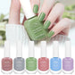 KUDAN 6Pcs Water-Based Nail Polish Set 10ml Nude Red Pink Peel-Off Air-Dry Nail Art Polish Kit Manicure No Need Lamp