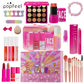 POPFEEL Pink Makeup Set - All-in-One Eyeshadow, Foundation, and Lipstick Kit for Holiday Celebrations and Christmas Gift Giving.