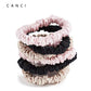 100% Real Mulberry Silk Skinnies Scrunchies Hair Bands Ties Gum Elastics Ponytail Holders No Damage for Women Girls 22 Momme 1CM