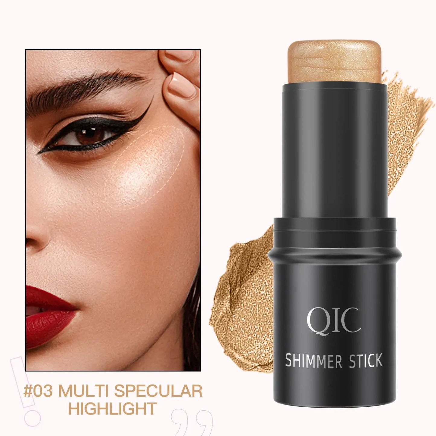 Creamy Highlighter Stick Bronzer Contour Glitter Shimmer Powder Blush For Face Makeup Cosmetics