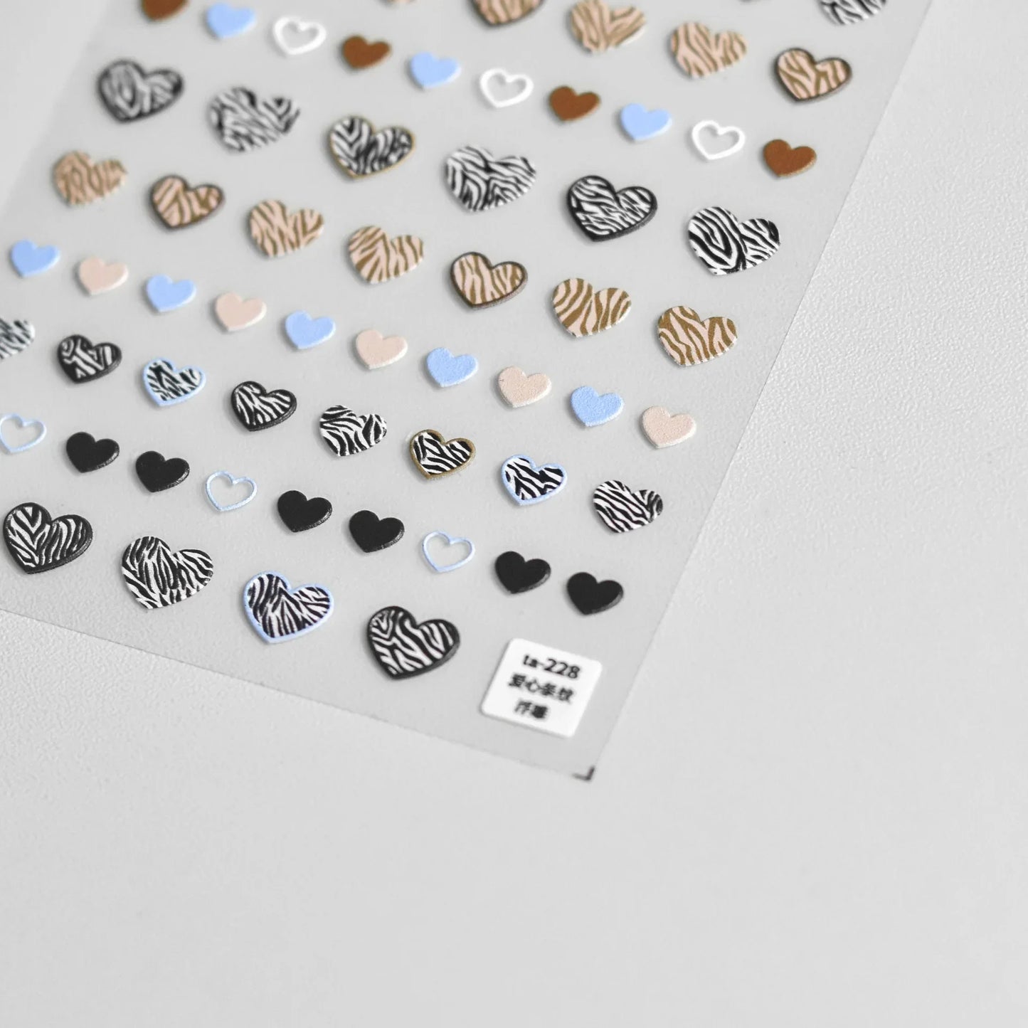 Cat's Eye 5D Gradient European Love Heart Gem Wing Crystal Geometric Colorful Self Adhesive Nail Art Stickers Manicure Decals