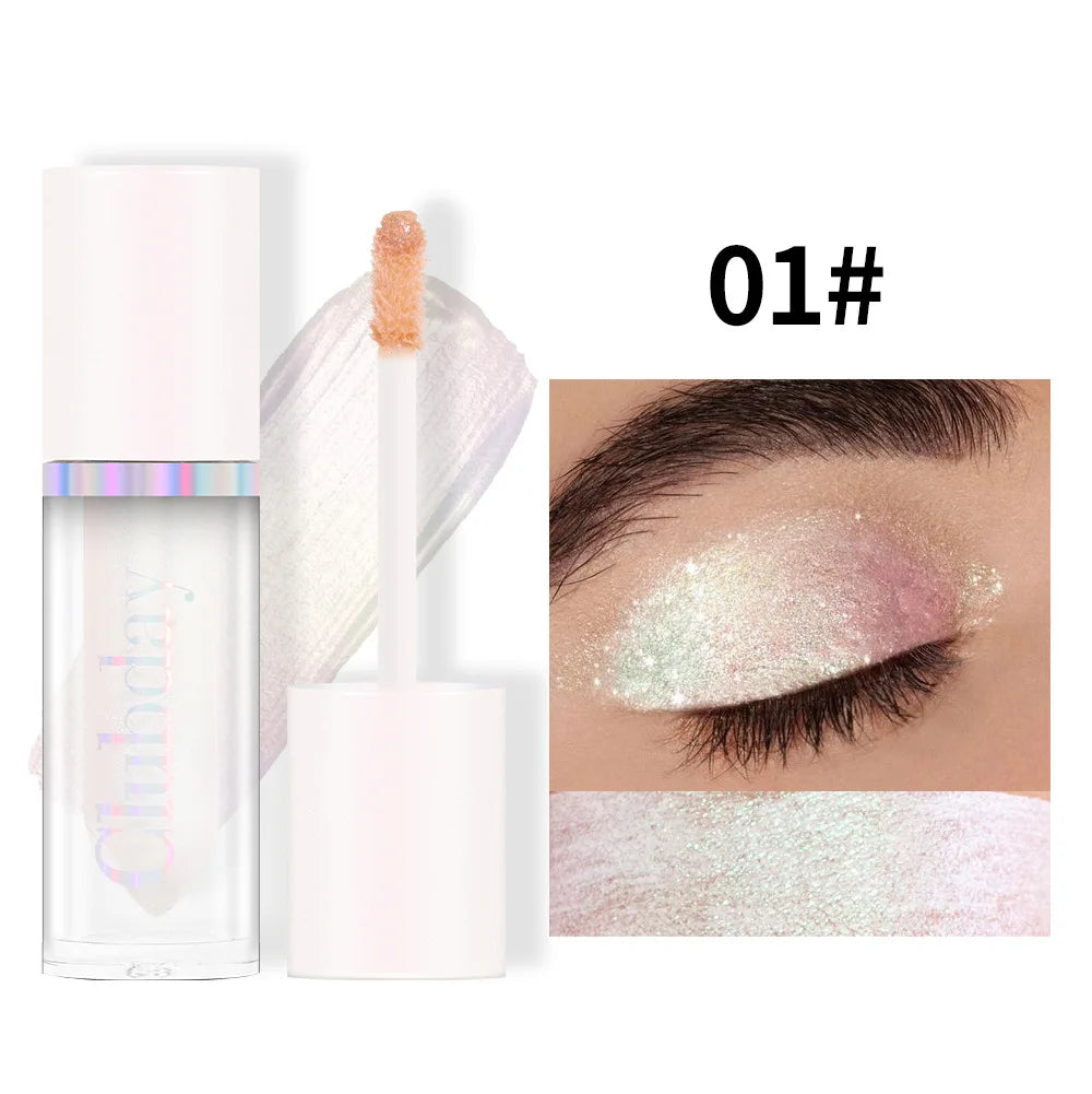 Chameleon Liquid Eyeshadow, Metallic Duochrome Single Shade, High-Impact Shifting Glow for Eyes & Face, Long-Wear Stage Highligh