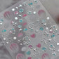 Magical Blow Bubbles Goldfish Bunny Rabbit Cat Kitten Shape Shiny Dreamy Bubbles 5D Nail Art Decorations Sticker Manicure Decal