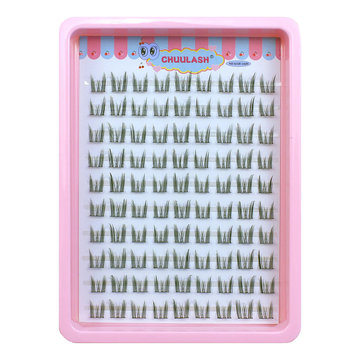 10 Rows Cat Eye Single Cluster Fake Eyelashes Natural Cosplay Makeup False Eyelashes Self-adhesive Natural Wispy Lash Extension