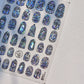Wild Daisy Crystal Diamond Nail Sticker 5D Adhesive Flower Trendy Nail Art Stickers DIY Nail Art Decorations 3D Manicure Decals