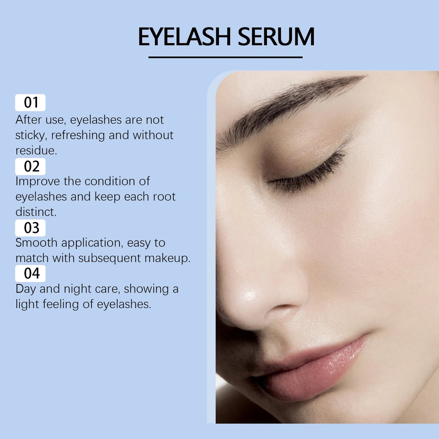 Jaysuing Eyelash Growth Serum Lengthening Lash Powerful Makeup Thicker Lashes Natural Curling Lash Lifting Care Products Beauty