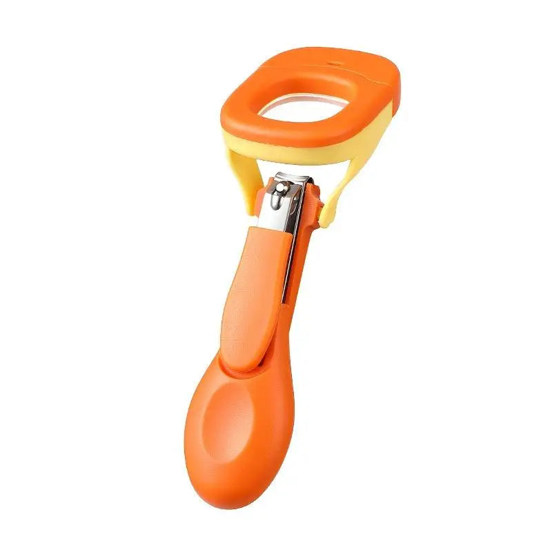 HUA Baby Elderly Nail Clippers With LED Light/Magnifying Glass Splashproof Nail Trimmer Fingernails Toenails Nail Scissors Care