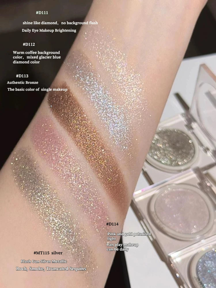 Joocyee Monochrome Eyeshadow Matte Chameleon Powder Smoked Sparkling Pearlescent Shining Sheet Metallic Personality Green