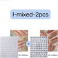1piece 5D glass fragment nail sticker high quality stained glass window grille design glitter art decoration design nail sticker