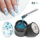 PUENTE Pearl Color Builder Nail Gel Polish Hema Free Shell Thread Glitter Nail Extension Semi-Permanent Construction Gel Varnish