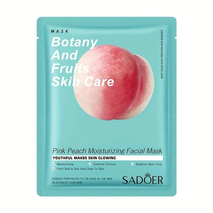 10pcs Botany & Fruit Sheet Mask Set | Hydrating and Refreshing Facial Skincare Variety Pack