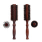 6 Style Wood Handle Round Rolling Brush Straight Twill Hair Comb Boar Bristle Round Barrel Hair Curling Brush Hairdressing Tool