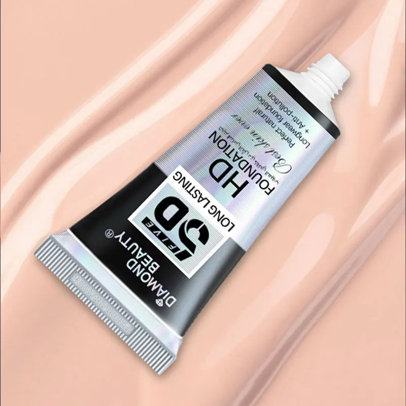 5D Liquid Foundation Men's Velvet, Flawless, Nourishing, Sunscreen, Full Coverage, High - Capacity BB Cream, Natural Nude Makeup