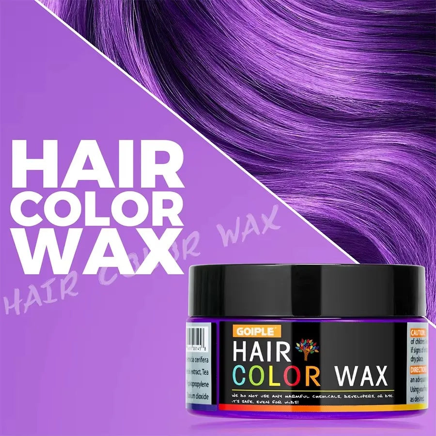 GOIPLE Fashion One-Time Hair Color Wax Styling Temporary Dye Cream Gel Diy Mud Pomade For Beards Eyebrow Easy To Wash