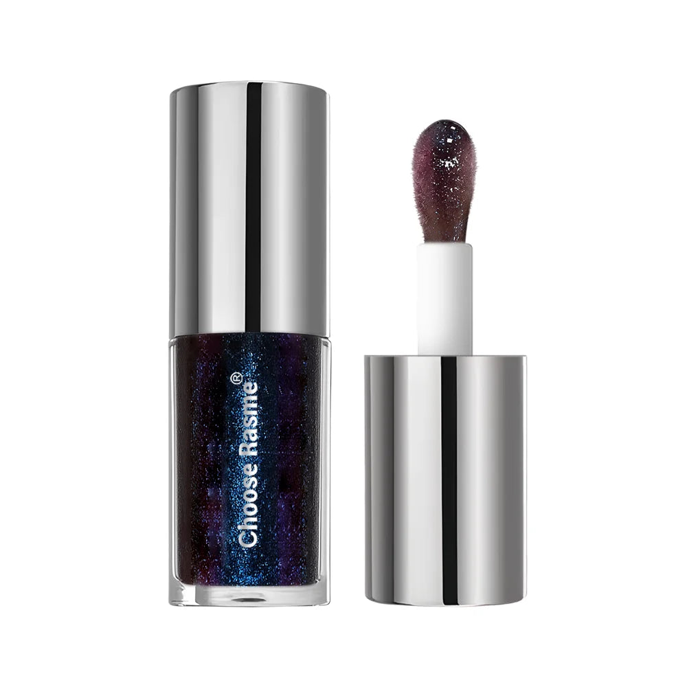 Purple Lip Gloss Moisturizing Mirror Water Gloss Solid Color Lip Gloss Film Forming Non Filling Gloss Lipstick