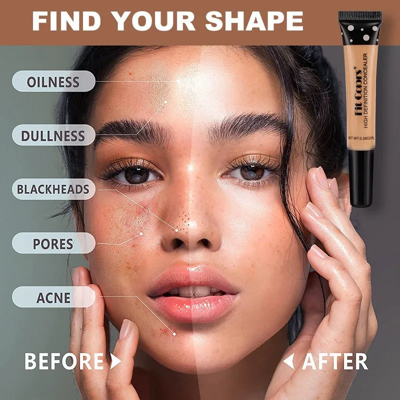 Six-Color Hose Concealer, a Kind of Facial Repair Nourishing Liquid Foundation That Can Cover Dark Circles
