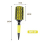 Professional 1PC 6 Sizes Round Wooden Hair Brush Boar Bristle Mix Nylon Salon Women Hair Styling Tools Yellow Brazil Hair Curler