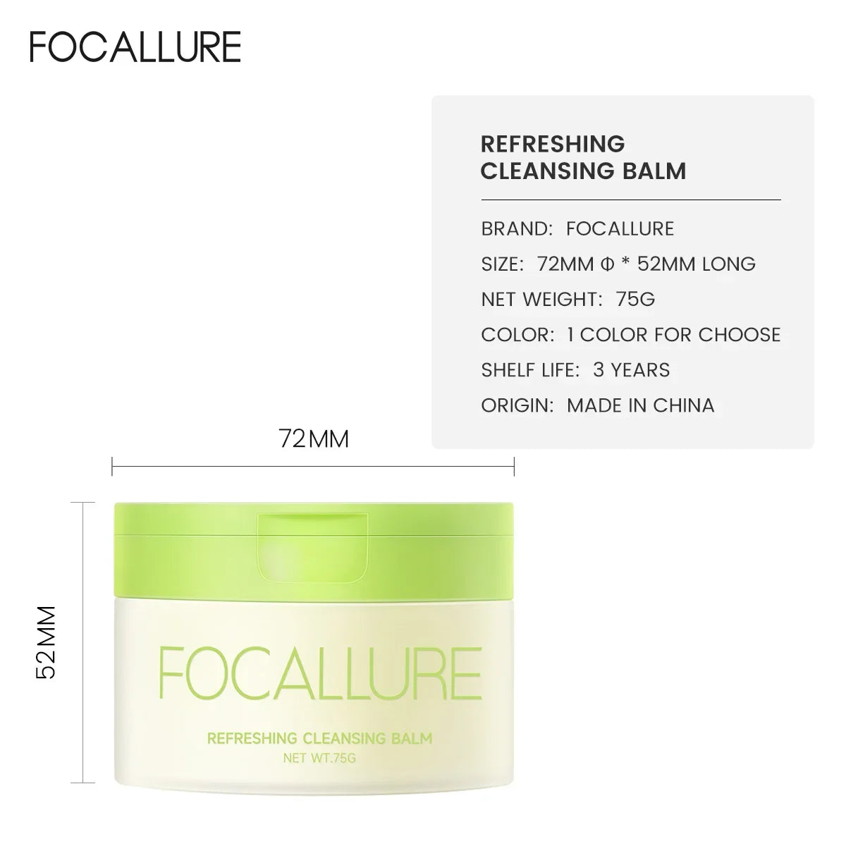 Refreshing Cleansing Balm 75g Deep Clean Moisturizing Makeup Remover Balm For Sensitive Skin Hot Sale