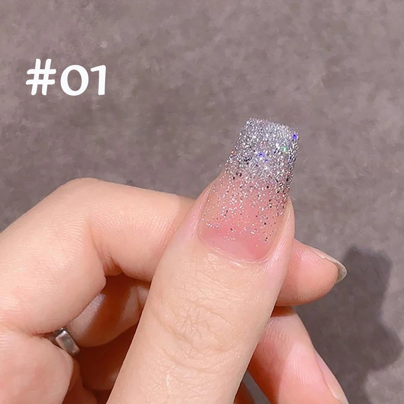 MIANEL 1-12PCS Star-chasing Moon-chasing Gel Nail Polish 2026 Popular Whitening Strobe Sequin Flashing Nail Polish White Nails