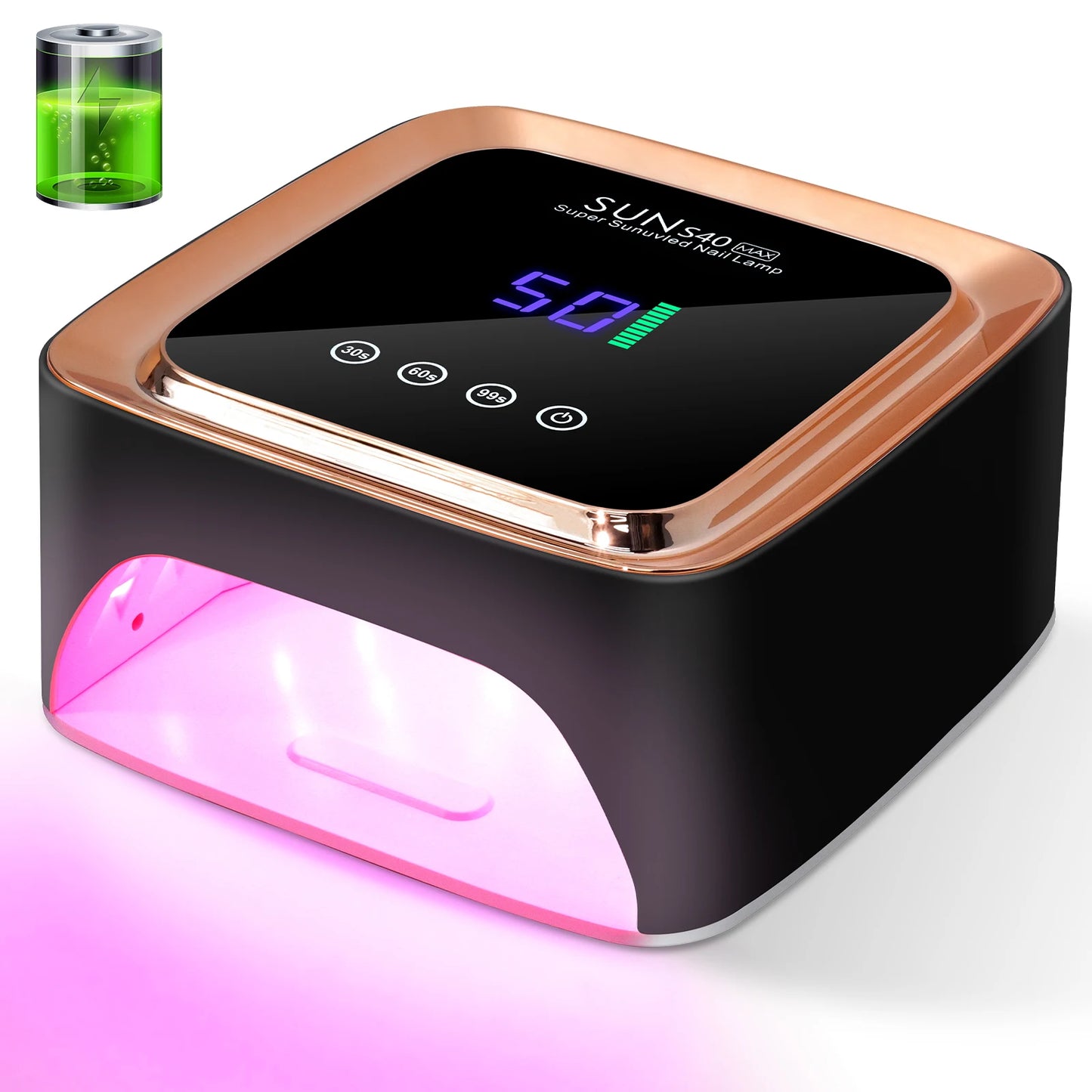Professional UV LED Nail Lamp 57 LED Light Beads Rechargeable Nail Dryer Quickly Cure All Gel Nail Polish Curing Lamp Tool