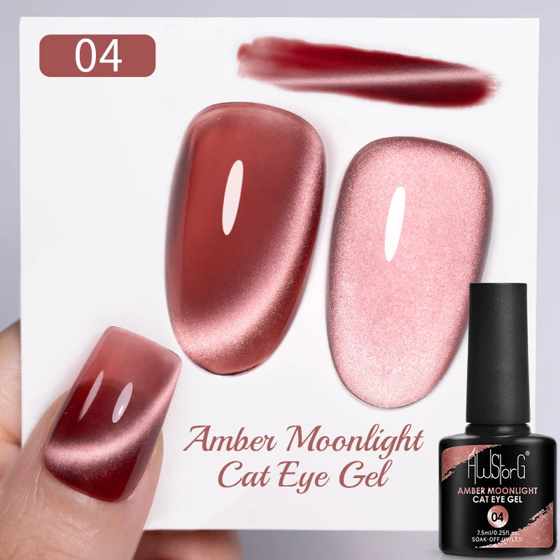 7.5ML Pink Blue Nail Gel Cat eye Semi Permanent Nail Art Soaking UV LED Nail Salon DIY Nail Salon Gel For Autumn And Winter