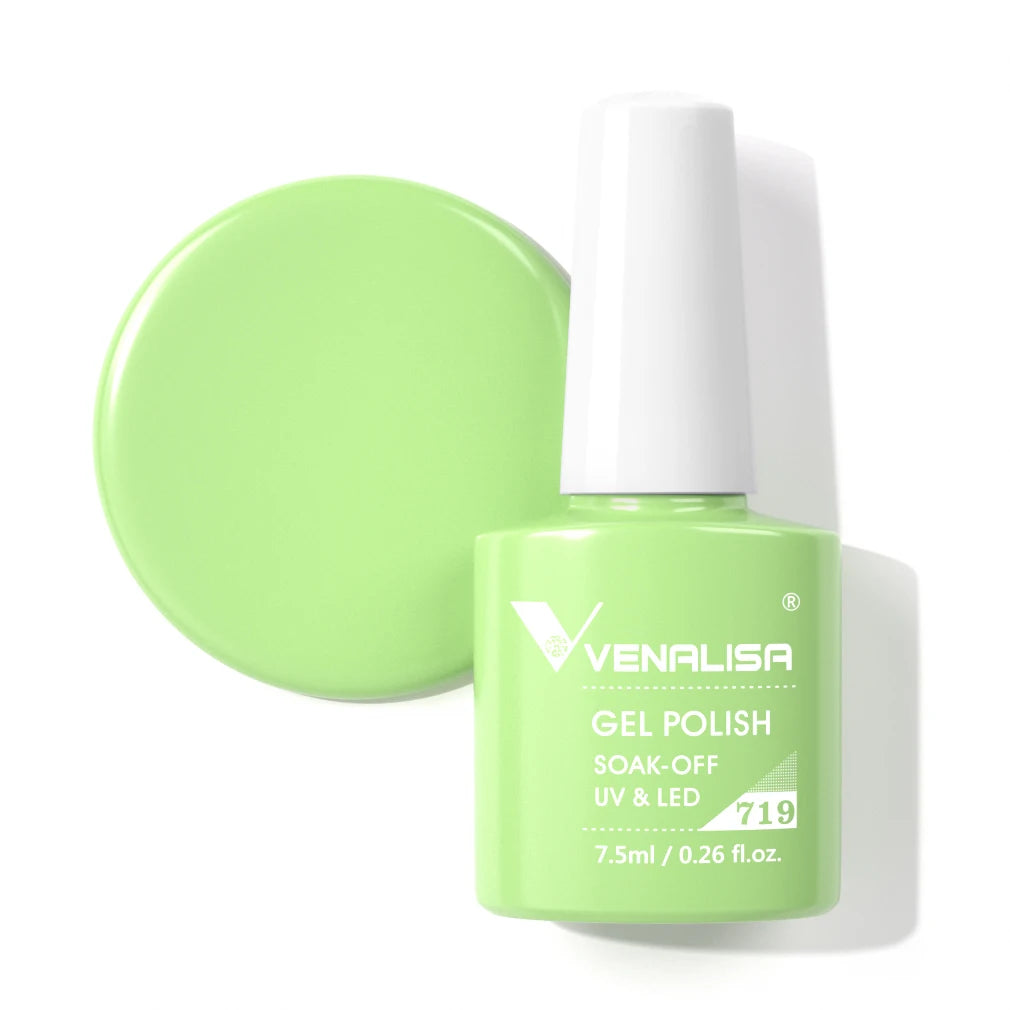 Venalisa HEMA TPO FREE Nail Gel Polish Glitter Gorgeous Full Coverage Soak Off UV LED French Nail Jelly Pink Nude Collection
