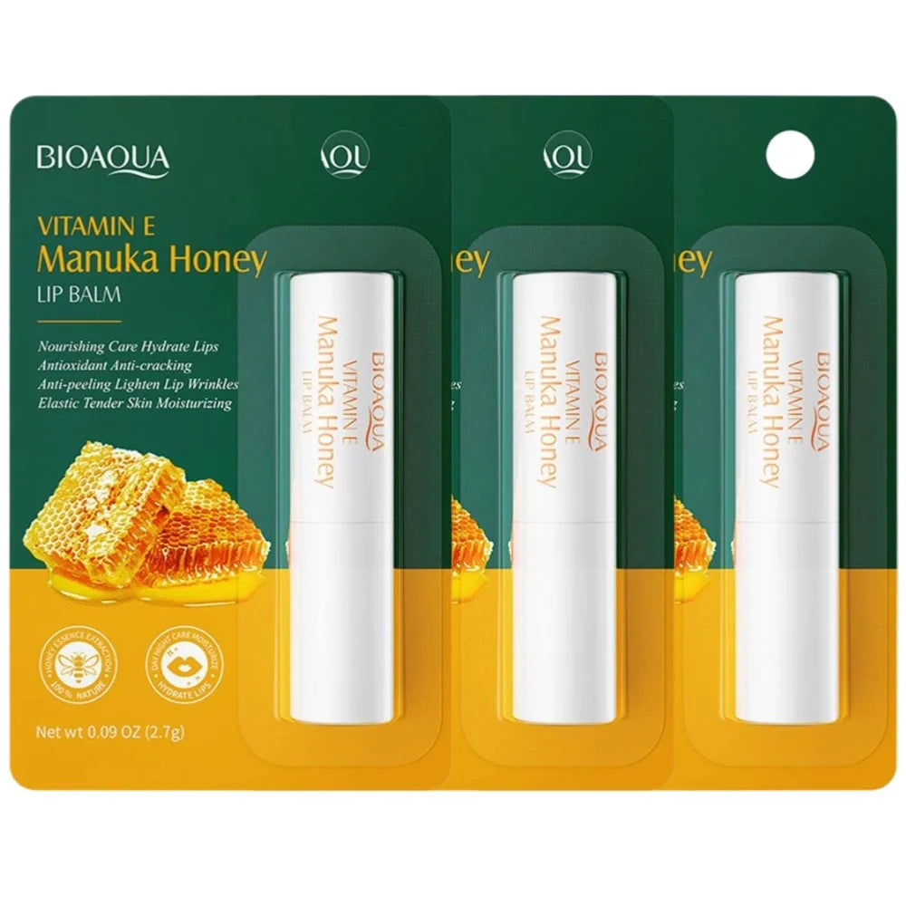 Vitamin E Honey Lip Balm Long-lasting Moisturizing Anti Cracking Nourishing Essence stick winter Lips Skin Care