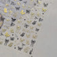 Shiny Jelly Butterfly Charming Golden Gradient Bowknot 5D Self Adhesive Nail Art Sticker Flower Petal Rhinestone Manicure Decals