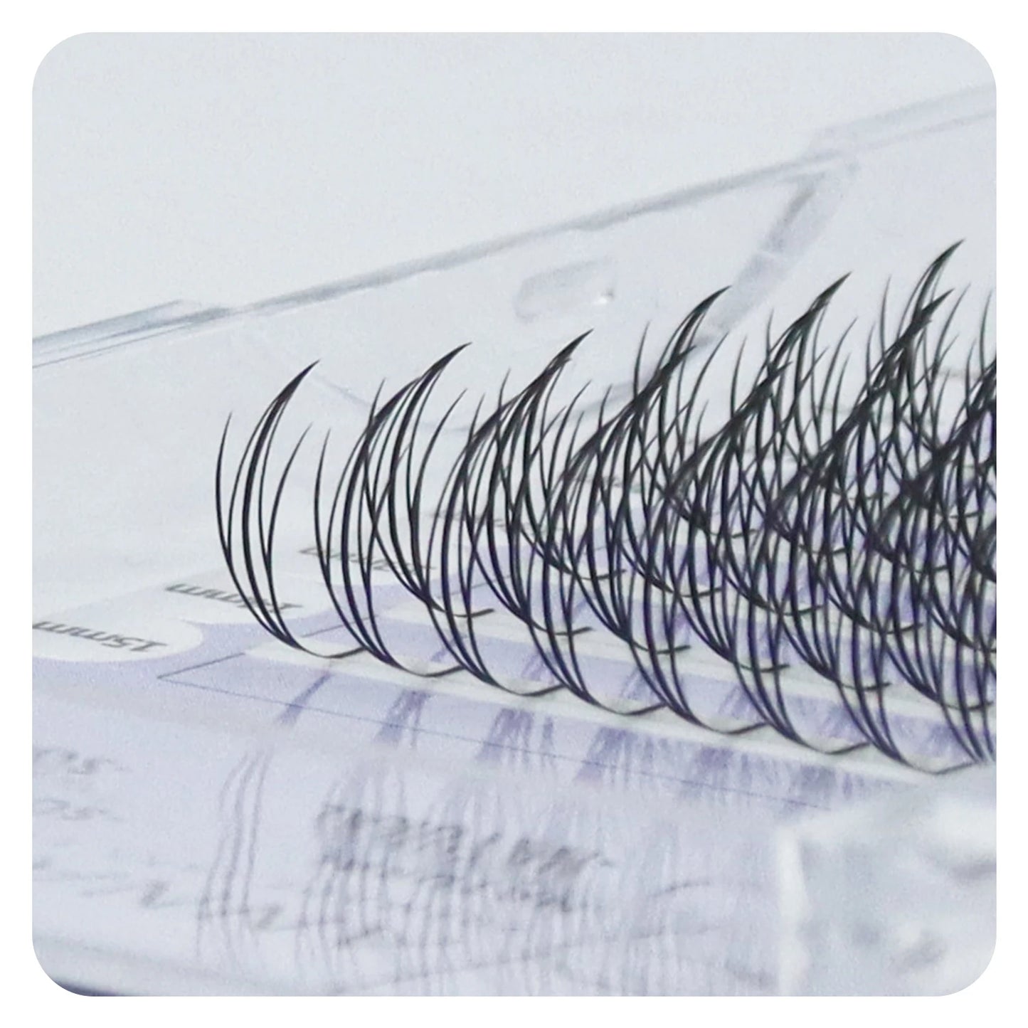 ANNAFRIS Comic Spire Eyelash Extension Premade Fans Natural Cashmere Manga False Eyelash Natural Soft Feather Shape Pteris Lash