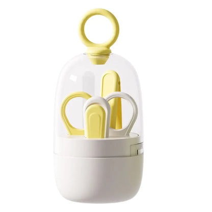 Baby Nail Clipper Set Newborn Nail Scissors File Kit Safe Anti-Pinch Portable Trimming Tools for Infant Nail Care