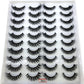 2023 New 20 pairs natural long 3D mink false eyelashes fake lashes makeup kit Mink Lashes extension eye lashes short eyelashes