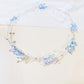 Vintage Blue Rhinestone Hair Comb Wedding Hair Accessories Bridal Hair Clip Headpiece Jewelry Bride Tiara Hair Ornament Gift