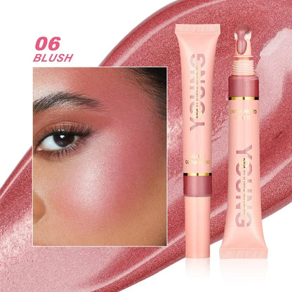 Liquid Highlighting Stick Contouring & Blush Multi-purpose Makeup Air Cushion Pen Face Natural Shimmer Cheeks Creamy Cosmetic