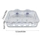 Transparent Suction Cup Soap Dish Reusable Waterproof Plastic Soap Holder No-Drilling Multifunctional Soap Container