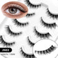 Veltrinay Cat Eye Lashes Soft Natural Faux Mink Eyelashes Fake Lashes Natural Look Wispy Winged End Eye Elongated Makeup