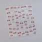 1pcs Cute Small Cat Claw Cherry Nail Art Charms Stickers Shiny 5D Jelly Cherry Pudding Bows Design Adhesive Sliders Nail Decals