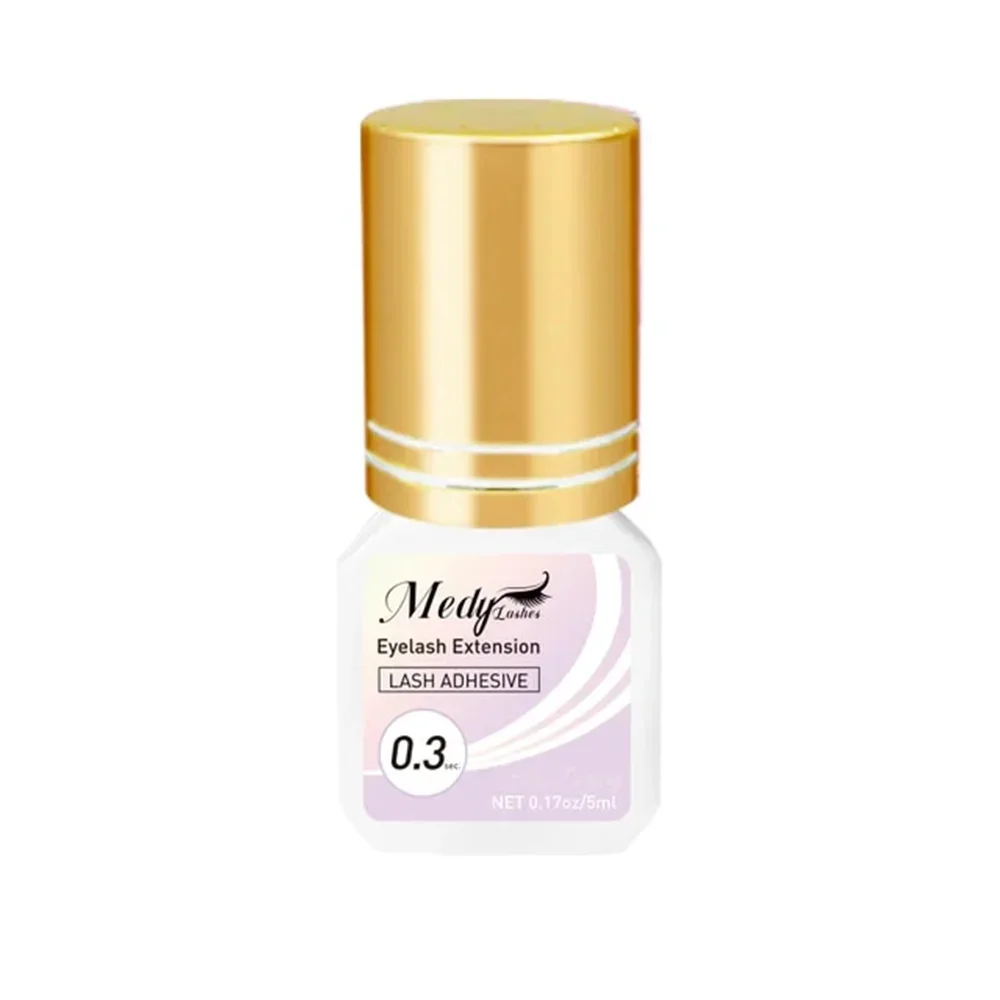 Extra Strong Eyelash Glue 5ml 0.3-3 Sec Drying Time Retention 7-8 Weeks Low Smell Waterproof Eyelash Extension Glue Wholesale