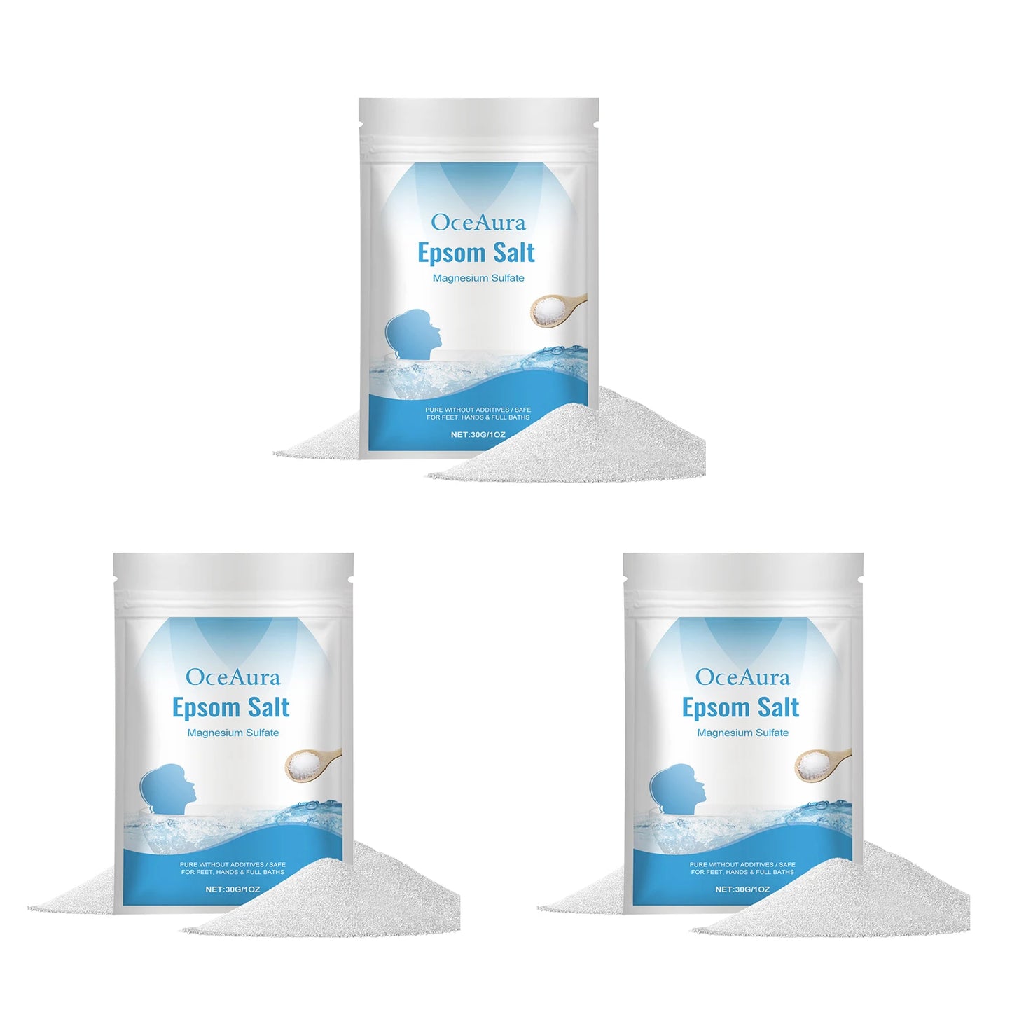 Magnesium Bath Salt Exfoliating Deep Cleansing Mood Nervous Relief Hydrating Smoothing Softening Better Sleep Relaxing Skin Care