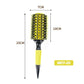 Professional 1PC 6 Sizes Round Wooden Hair Brush Boar Bristle Mix Nylon Salon Women Hair Styling Tools Yellow Brazil Hair Curler