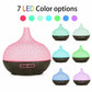 4 in 1 Air Humidifier with Starry Projector Aromatherapy Diffuser & Flame Effect, USB Rotate Projection Light Mist Maker Fogger