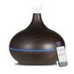 4 in 1 Air Humidifier with Starry Projector Aromatherapy Diffuser & Flame Effect, USB Rotate Projection Light Mist Maker Fogger