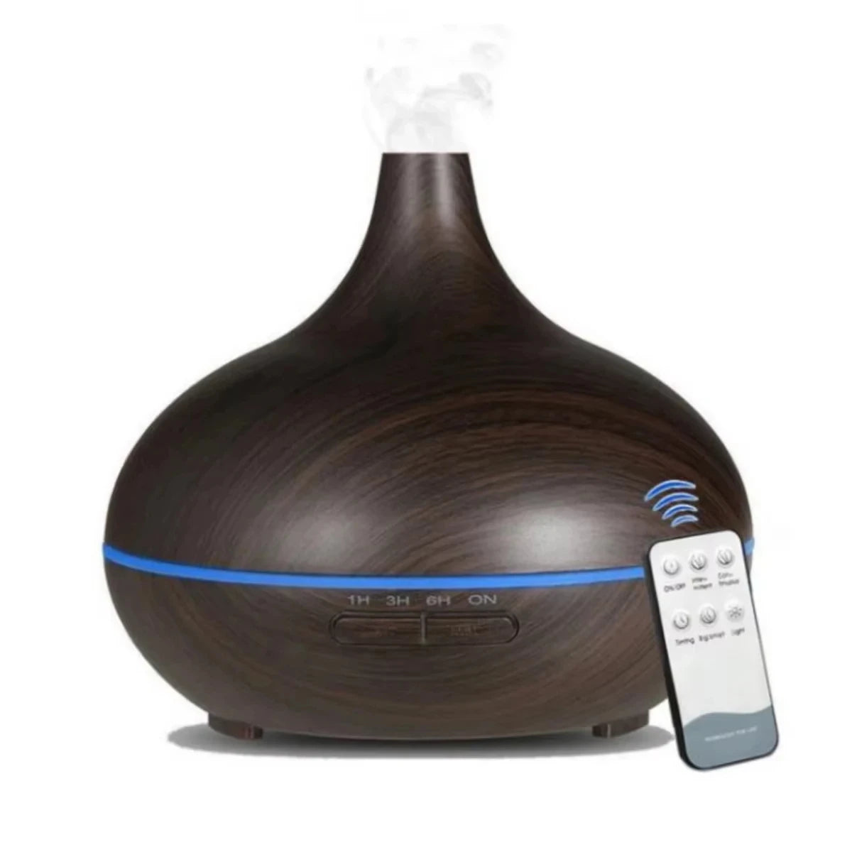 4 in 1 Air Humidifier with Starry Projector Aromatherapy Diffuser & Flame Effect, USB Rotate Projection Light Mist Maker Fogger