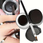 Black Eyeliner Cream Waterproof Beauty Cosmetics Long Lasting Eyeliner Gel Eyeshadow Makeup Tools with Brush Set Matte Eye Liner