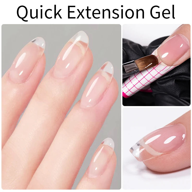 AWStorG 15ml 8 In 1 Reinforcement Gel Nail Gel Multifunctional Clear Gel Nail Polish Nail Strengthener Gel Nail Extension Hard
